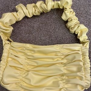 ASOS Ruched Shoulder Bag Yellow